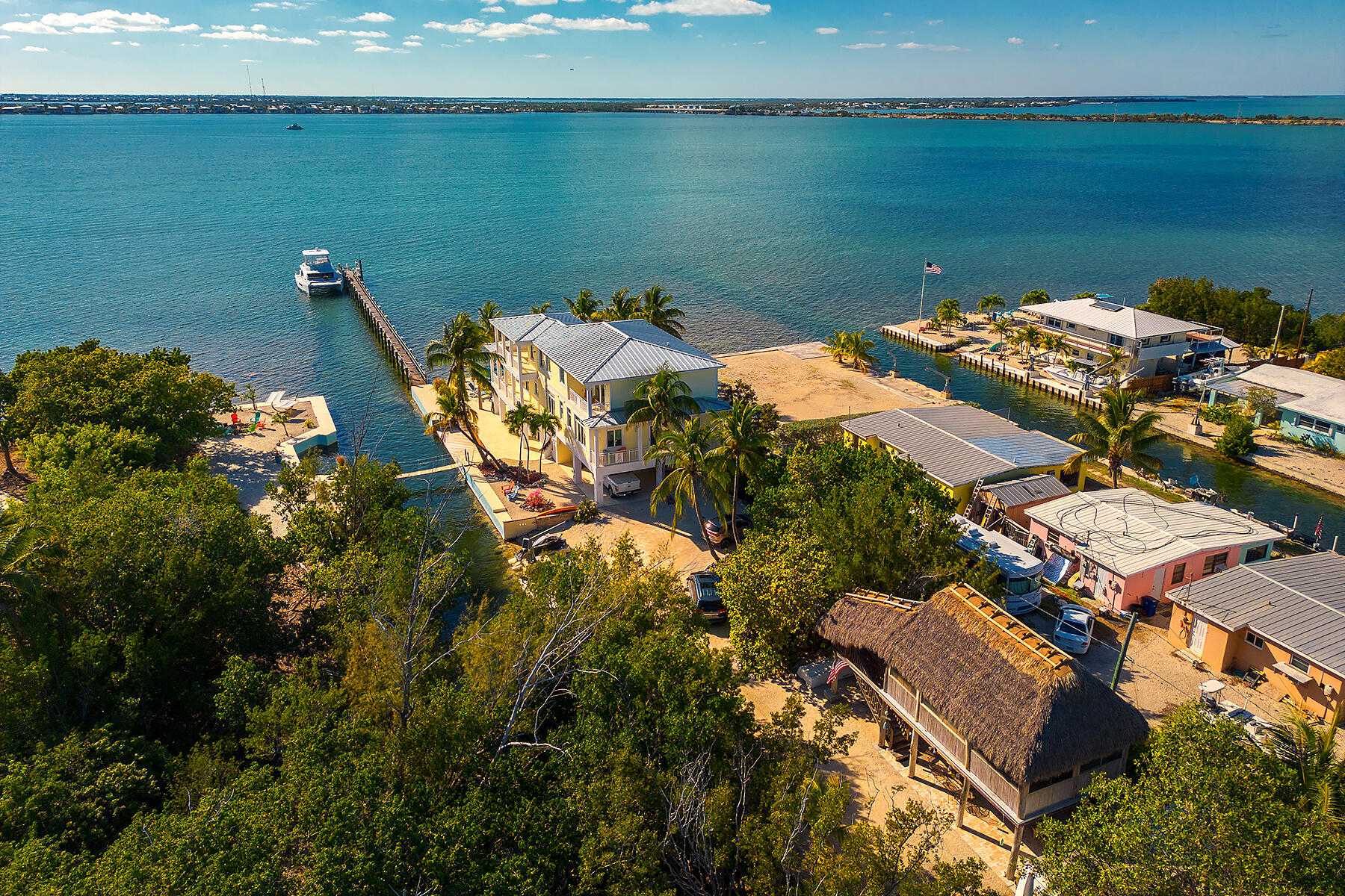 640 Elma Avenue Big Pine Key, FL 33043 - Photo 71 of 87 an aerial view of a houses with ocean view