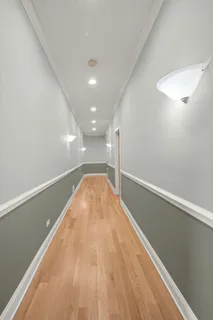 a view of workspace with window and entryway