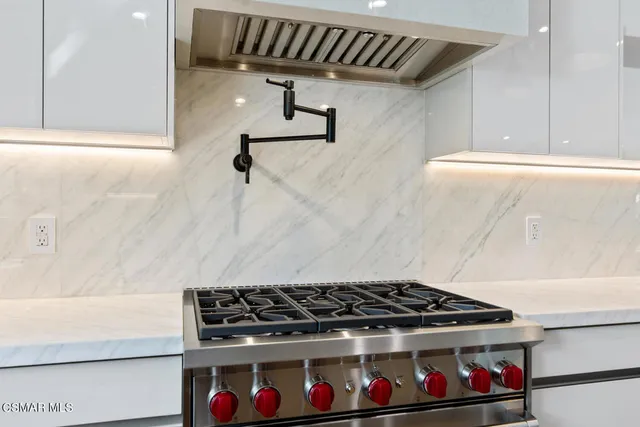 a close view of stove