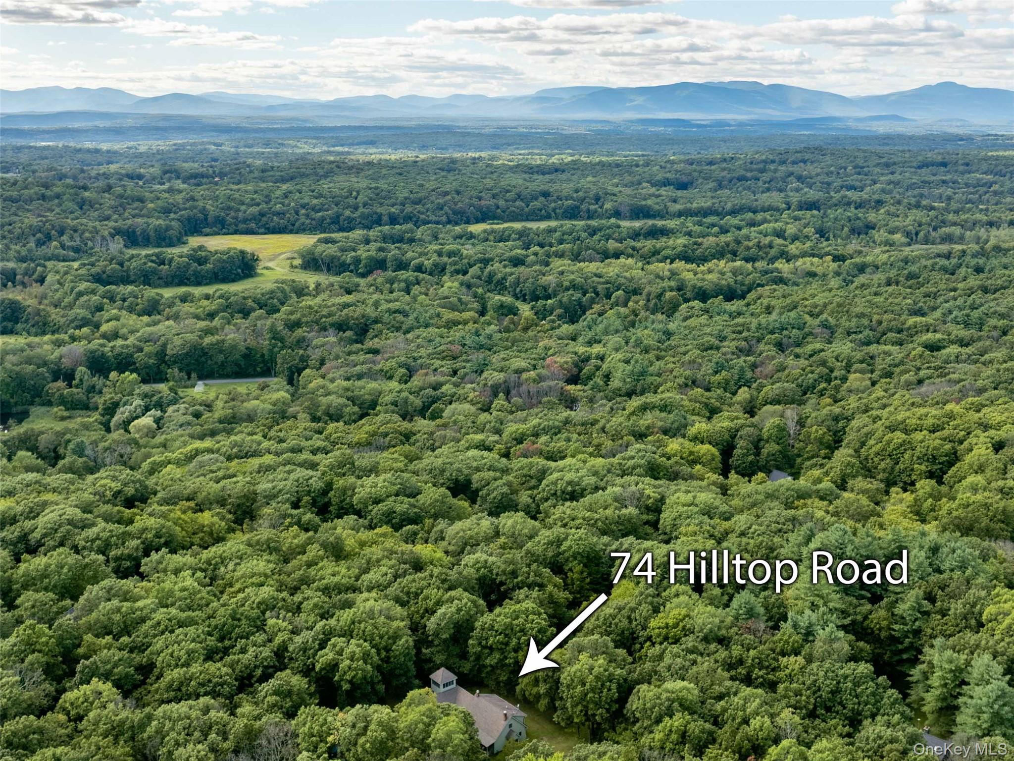 74 Hilltop Road Rhinebeck, NY 12572 - Photo 4 of 40 Bird's eye view of a mountainous background