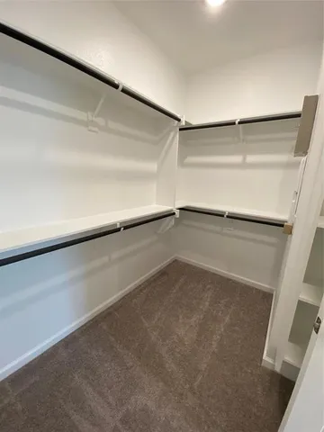 a close view of closet