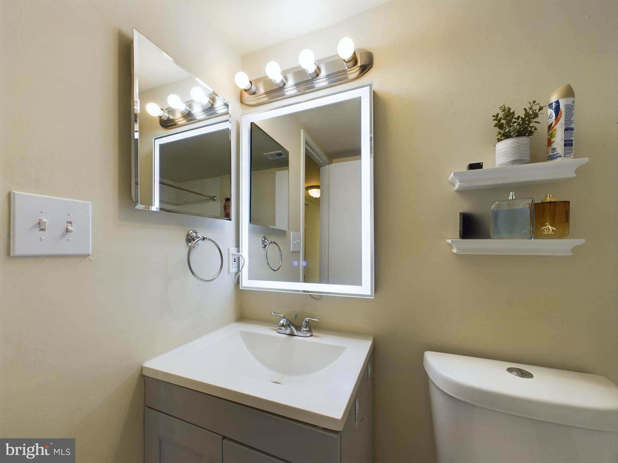 11566 Rolling Green Court, Unit 101 Reston, VA 20191 - Photo 24 of 38 a bathroom with a sink and a mirror