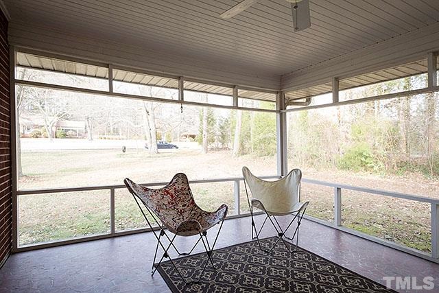 2701 Winton Road Durham, NC 27707 - Photo 21 of 25 Screened in porch is of east end of house and is spacious.