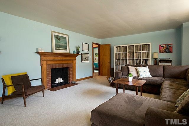 2701 Winton Road Durham, NC 27707 - Photo 5 of 25 Spacious living room, hardwoods under carpet.