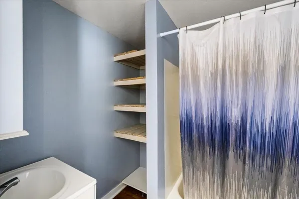 a bathroom with a sink and a toilet