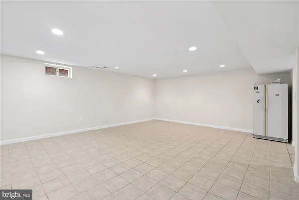 an empty room with an entryway