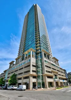 a front view of a building