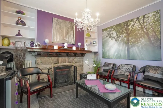 a kitchen with a stove and cabinets