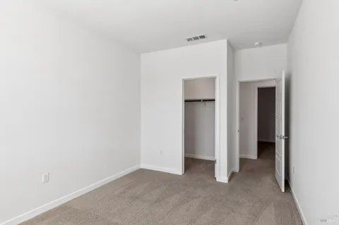 a view of a room with closet