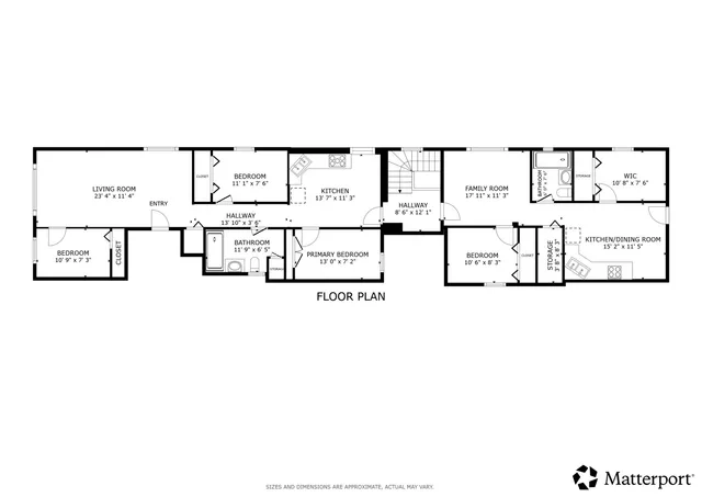 a picture of a floor plan