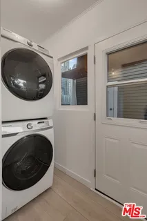 a view of a washer and dryer