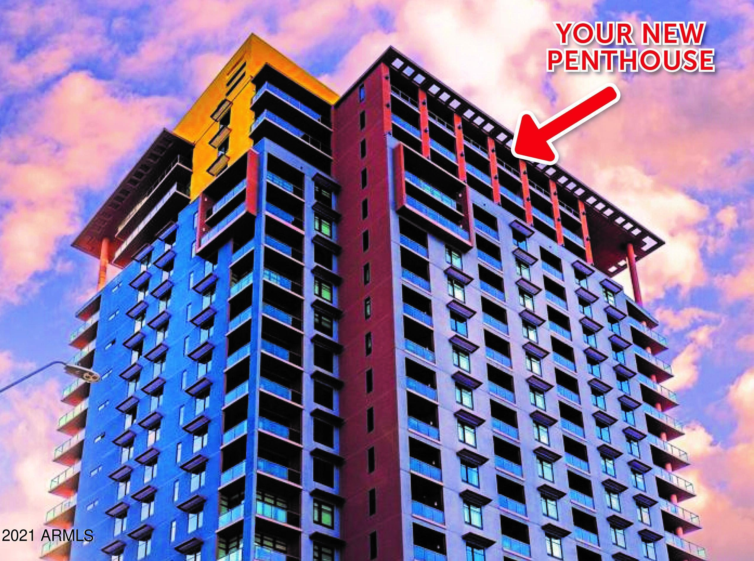 a front view of a building