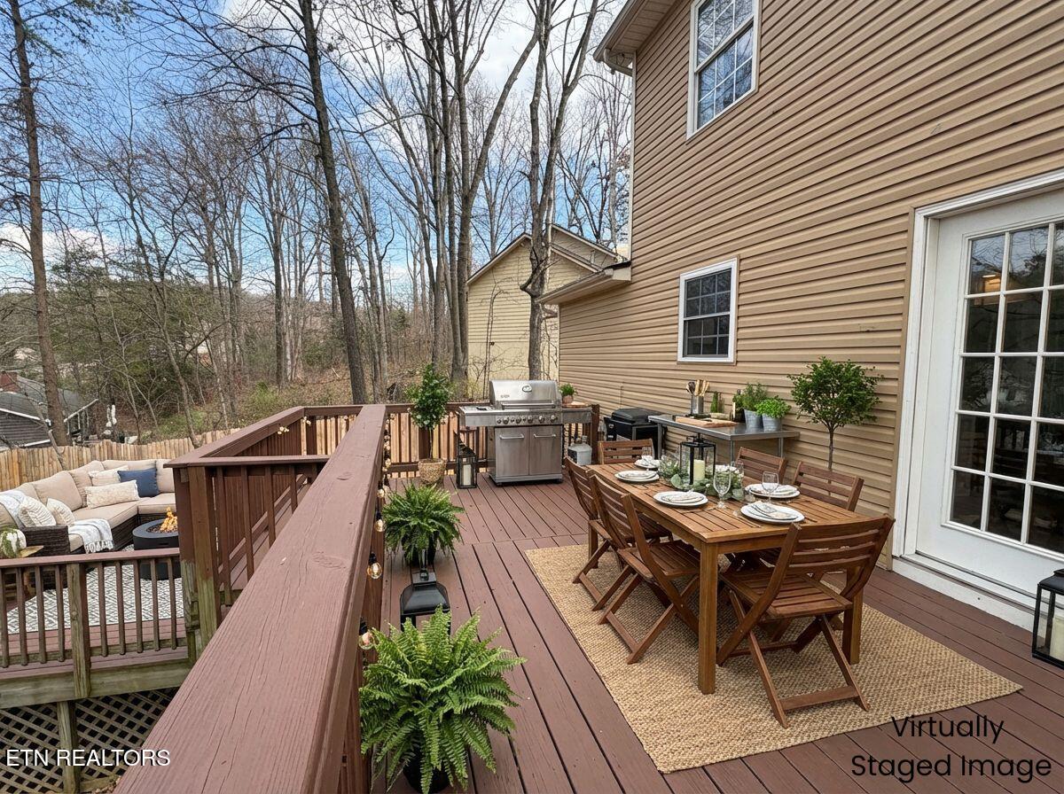 805 Tree Trunk Road Knoxville, TN 37934 - Photo 32 of 44 Wow!! Check out This Back Deck