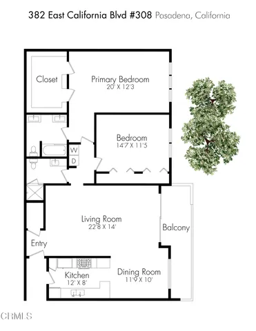 $720,000 | 382 East California Boulevard, Unit 308, Pasadena, CA 91106
