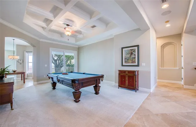 a view of a livingroom with furniture window and outside view