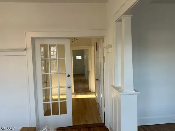 wooden floor and windows in a room