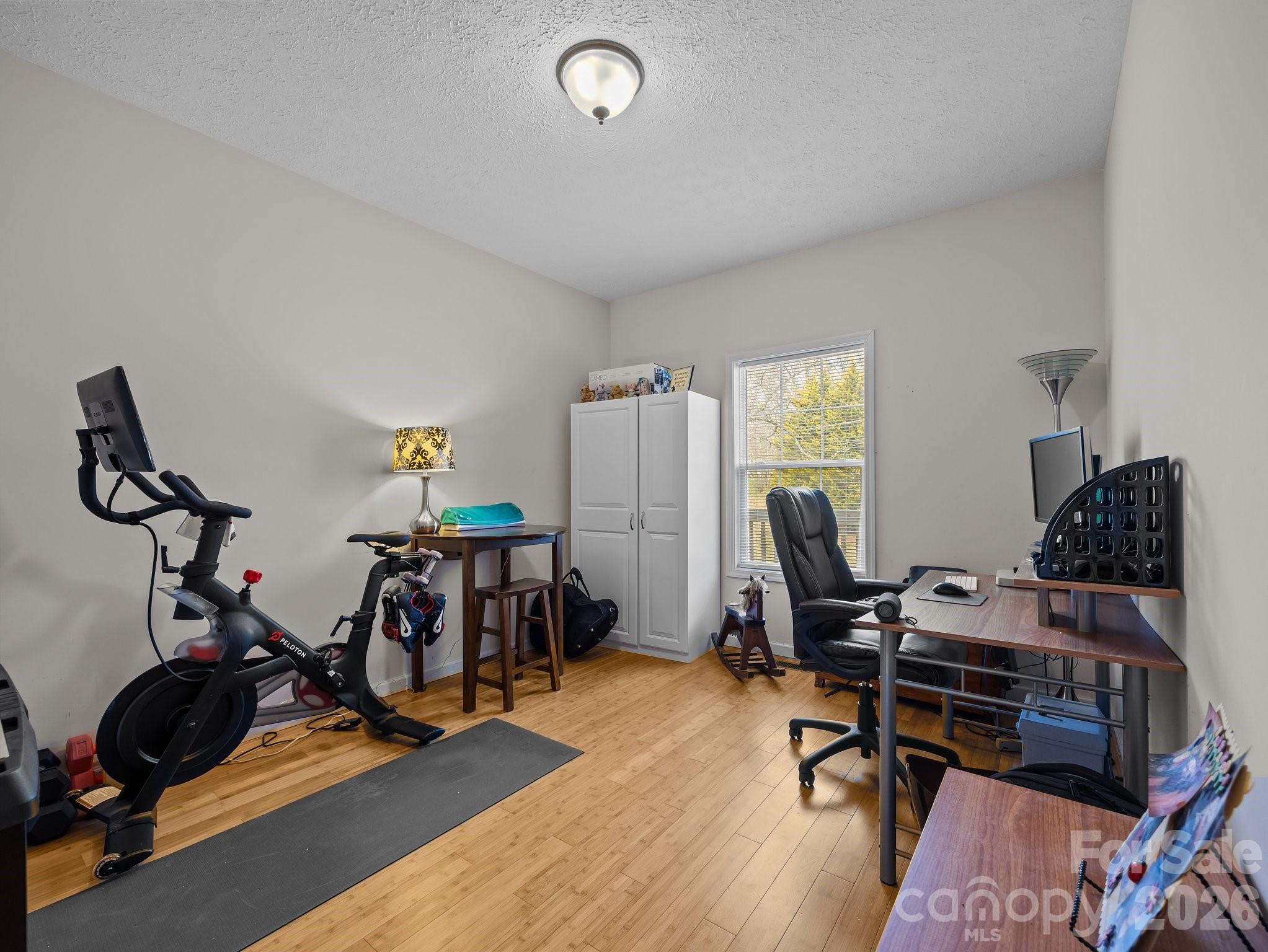 233 Thompson Cv Road Clyde, NC 28721 - Photo 16 of 24 a view of a workspace with furniture and a window
