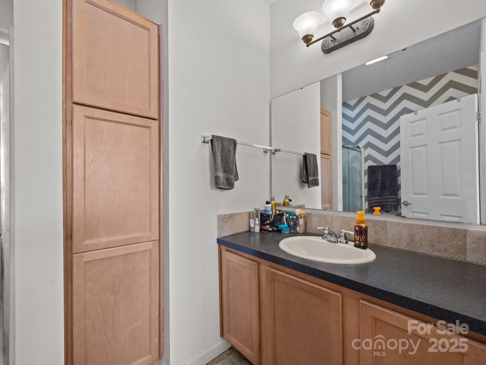 233 Thompson Cv Road Clyde, NC 28721 - Photo 20 of 25 a bathroom with a sink and a mirror