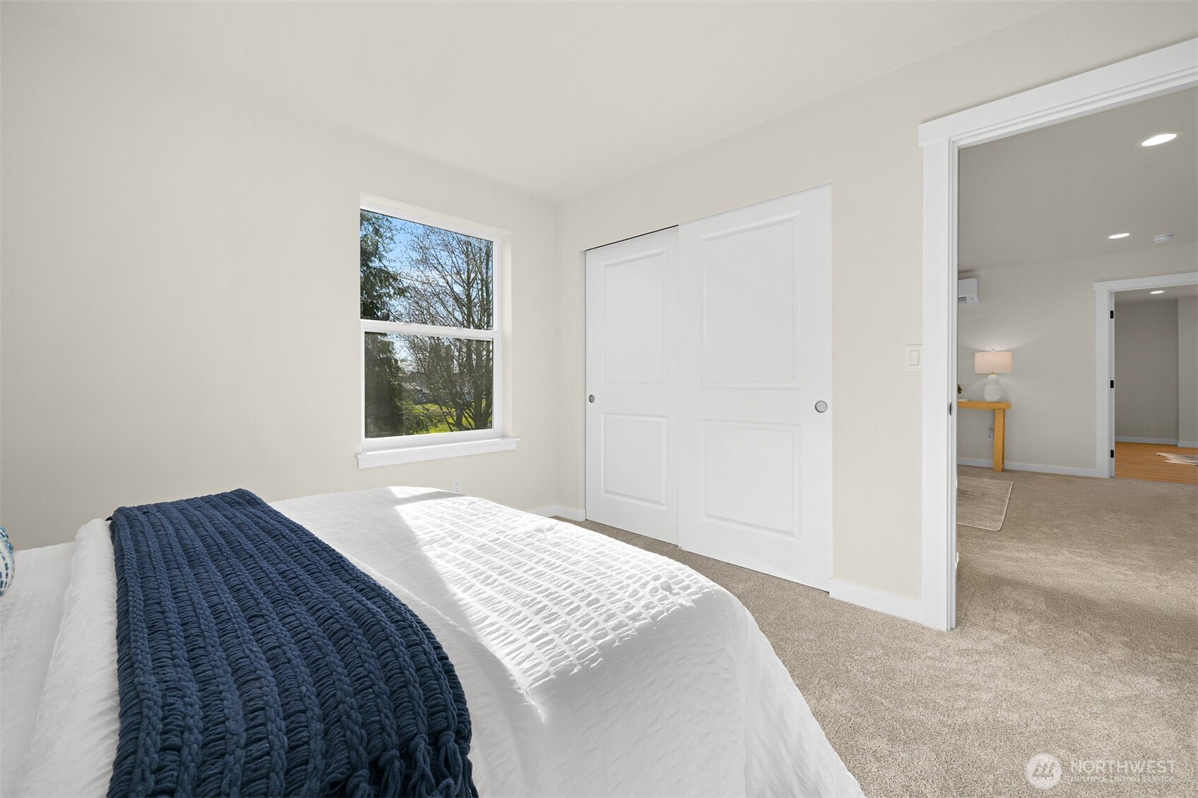710 A F & S Grade Road, Unit B Sedro-Woolley, WA 98284 - Photo 20 of 38 a bedroom with a bed and a window