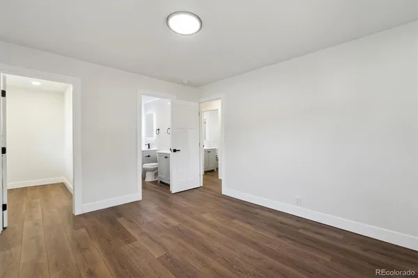 an empty room with a natural light