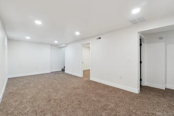 a view of an empty room