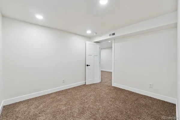 a view of an empty room