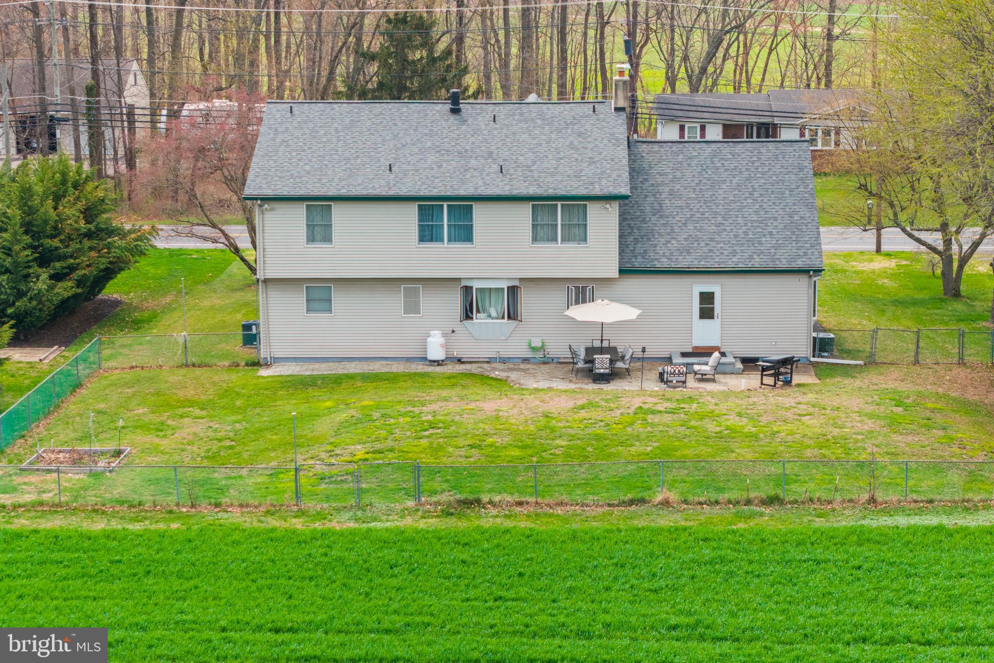 59 Bordentown Chesterfield Road Chesterfield, NJ 08515 - Photo 40 of 50 a front view of a house with garden