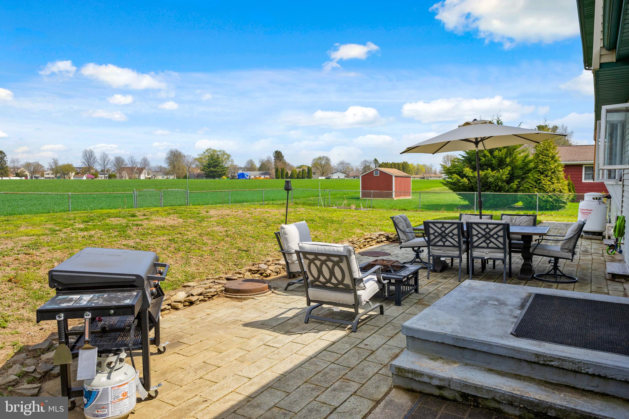 59 Bordentown Chesterfield Road Chesterfield, NJ 08515 - Photo 46 of 50 a view of a terrace with furniture and garden