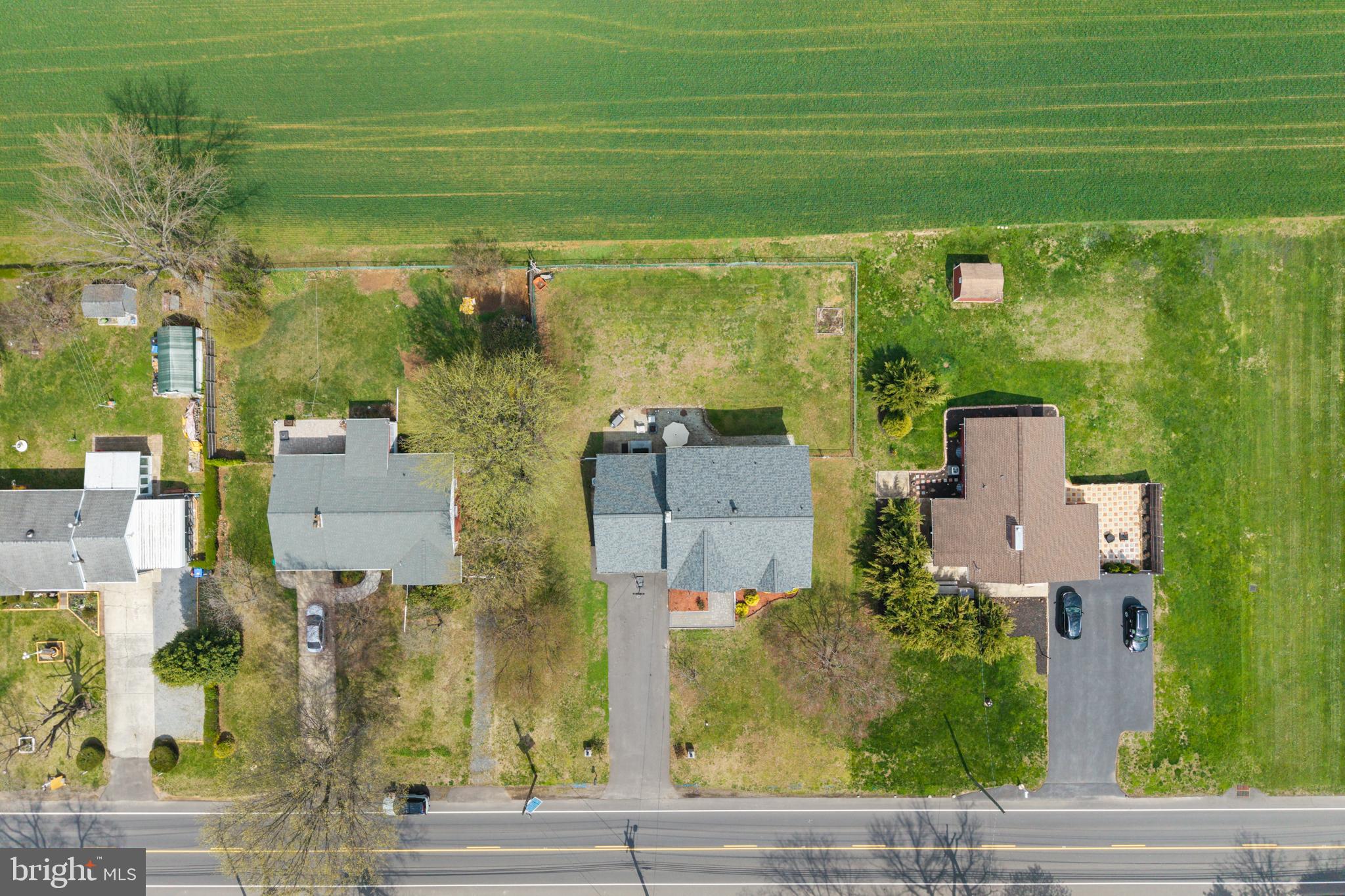 59 Bordentown Chesterfield Road Chesterfield, NJ 08515 - Photo 50 of 50 an aerial view of residential houses with outdoor space and parking
