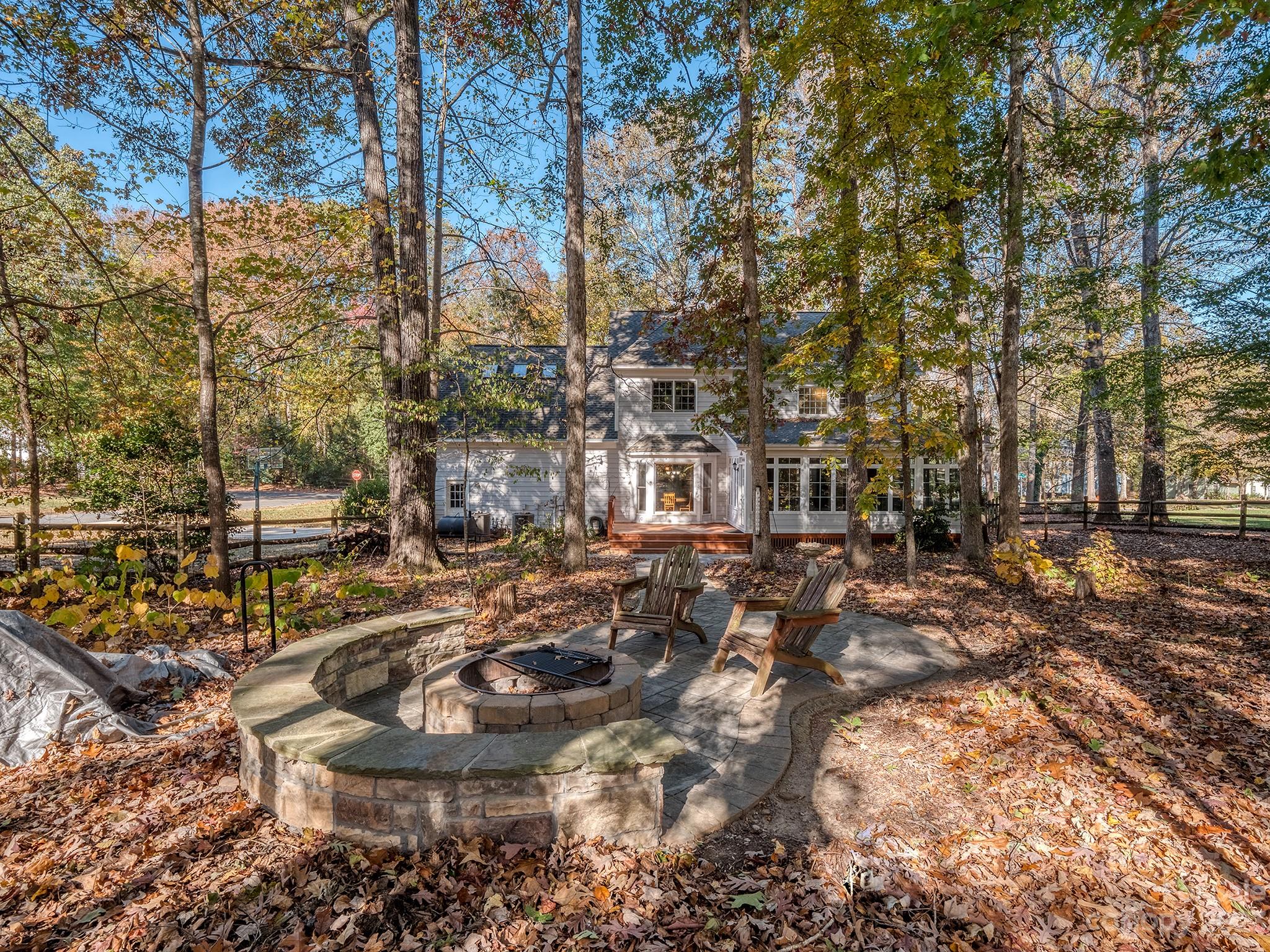 3301 Carnegie Lane Mint Hill, NC 28105 - Photo 33 of 34 a view of a large yard with plants and large trees