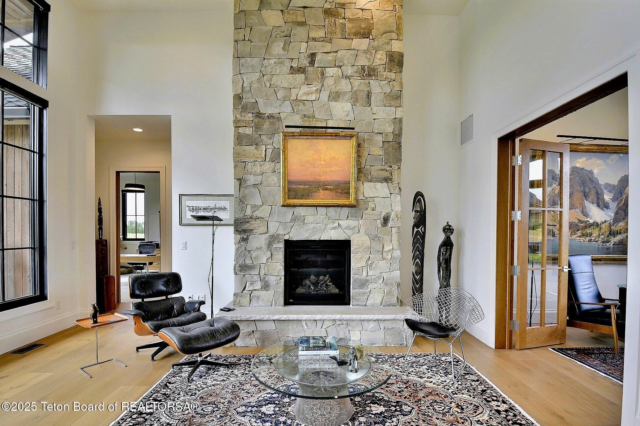 12 Cold Springs Road Victor, ID 83455 - Photo 20 of 77 Great Room Fireplace