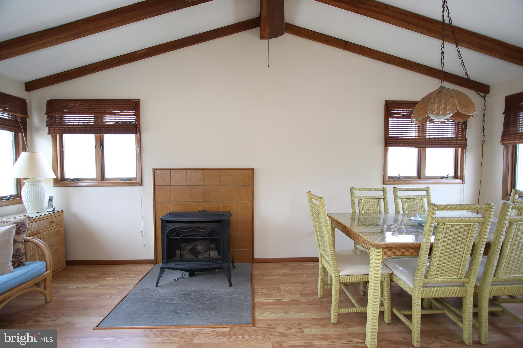 9 Adrian Road Long Beach Township, NJ 08006 - Photo 11 of 45 Sitting room with free standing natural gas stove.