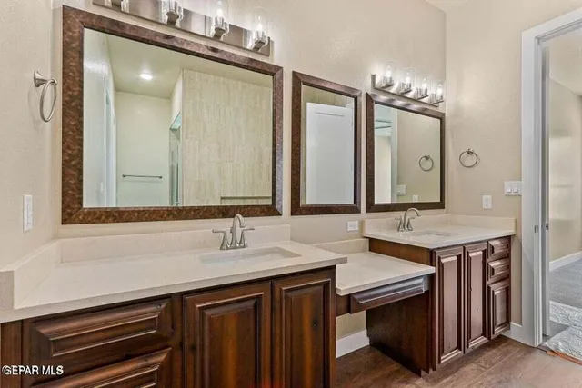 a view of a terrace with sky view