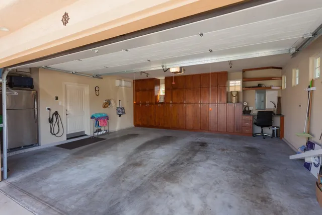 an outdoor view with patio