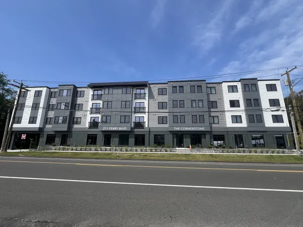 a view of building with a lot of windows