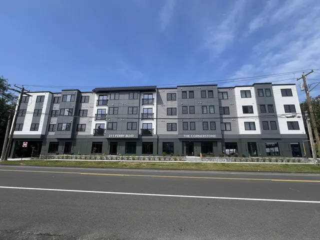 a view of building with a lot of windows