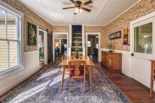 a outdoor space with furniture