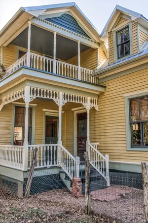 a front view of a house