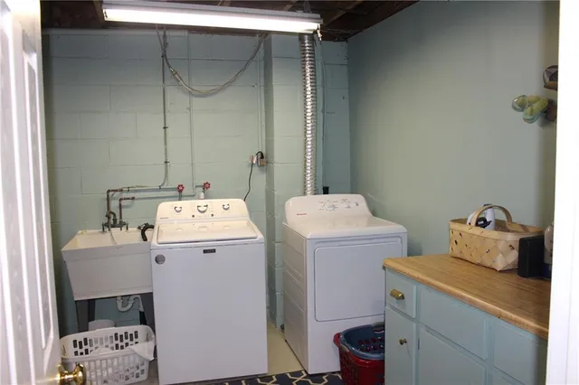 a view of storage and utility room