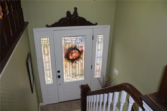 a view of an entryway door