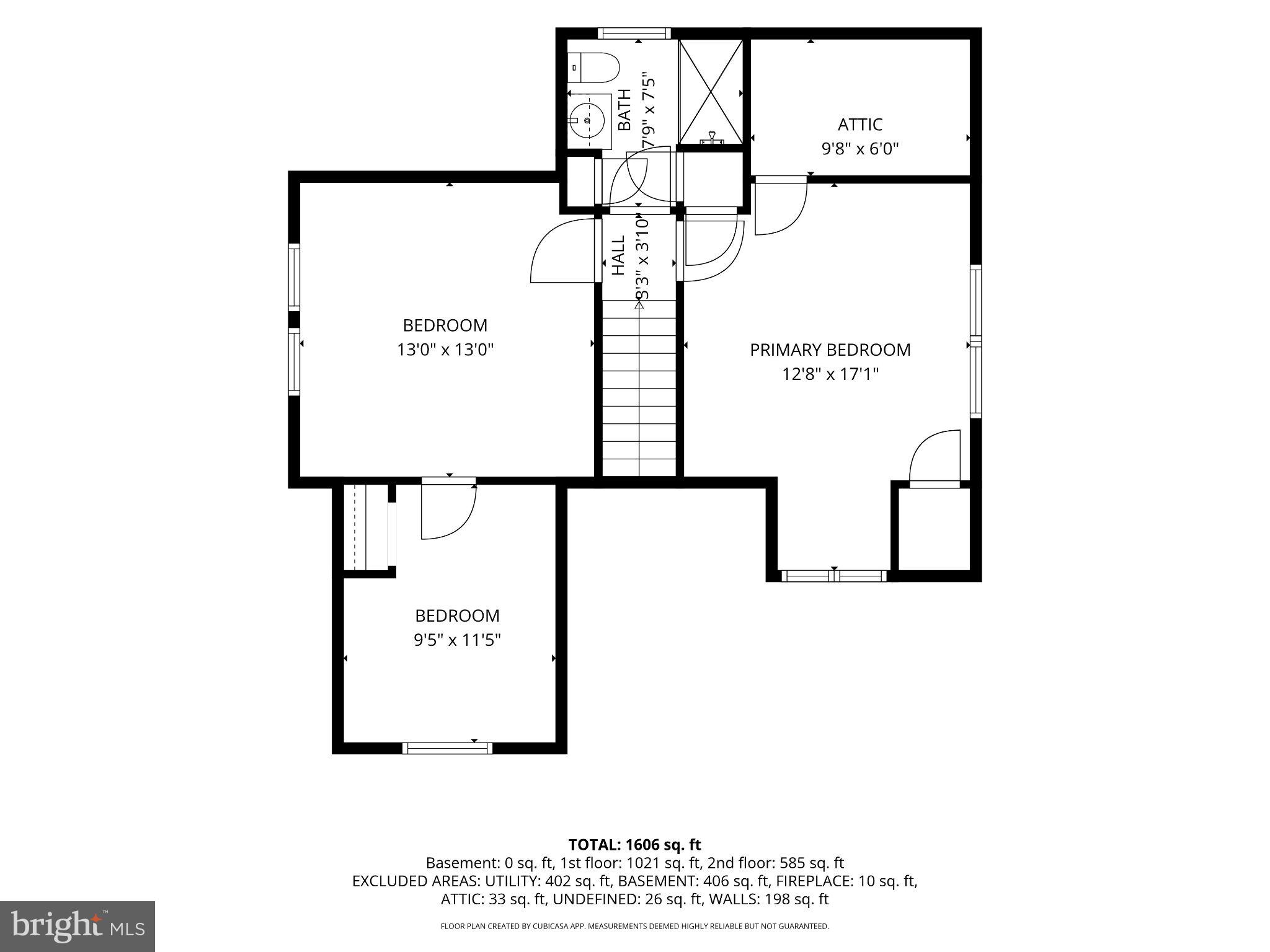 1921 Ripley Street Philadelphia, PA 19111 - Photo 36 of 38 Spacious home layout with attic access.