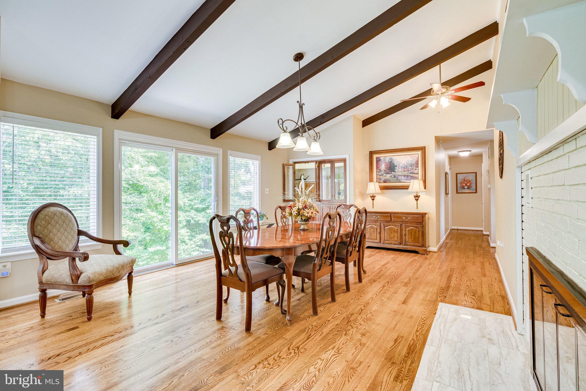 17182 Clarksridge Road Leesburg, VA 20176 - Photo 6 of 38 Dining room with cozy fireplace