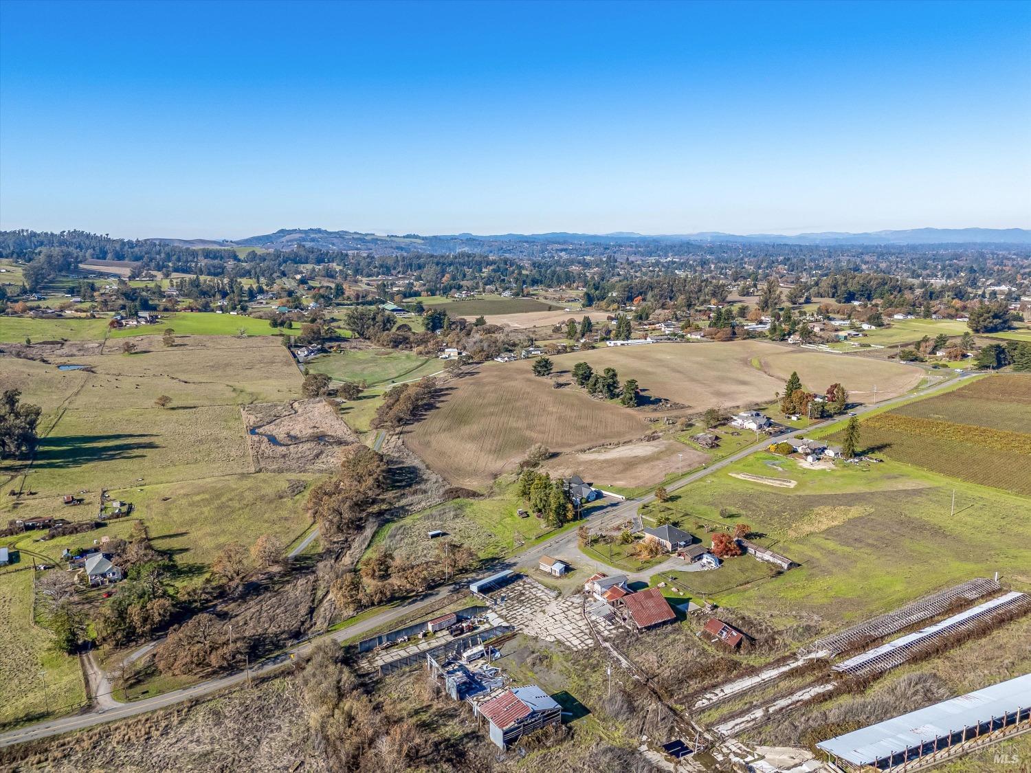 6000 Petersen Road Sebastopol, CA 95472 - Photo 18 of 25 an aerial view of ocean and residential houses with outdoor space