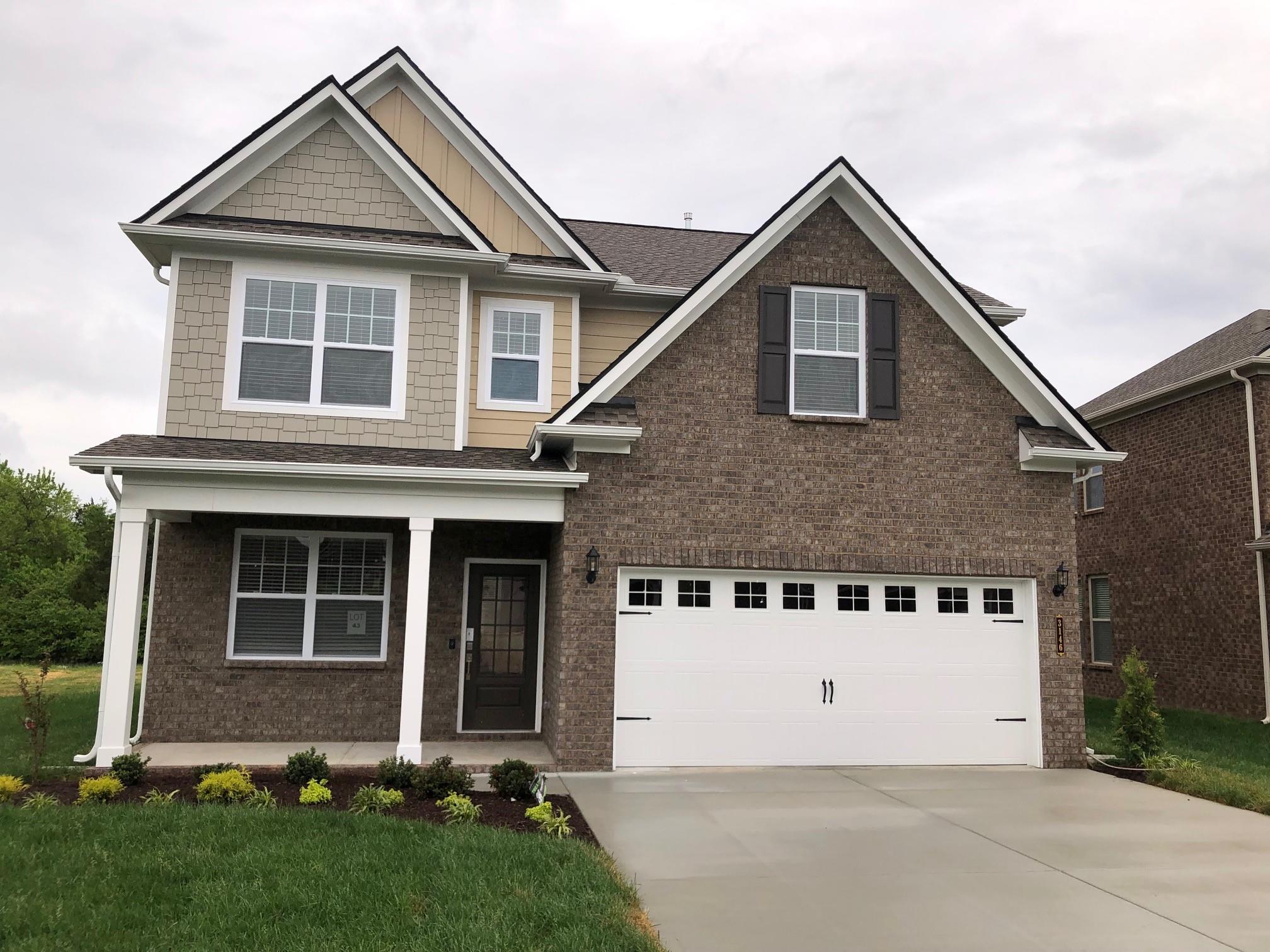 3146 Rift Lane Murfreesboro, TN 37130 - Photo 2 of 29 All brick, 2 car garage, covered porch, keyless entry lock, Ring doorbell, sod to back corners of home