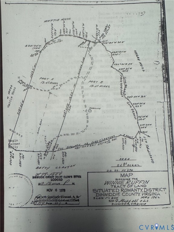 a view of a painting on the wall