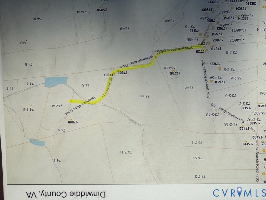 Tbd Fox Branch Road Carson, VA 23830 - Photo 3 of 3 Map of parcels