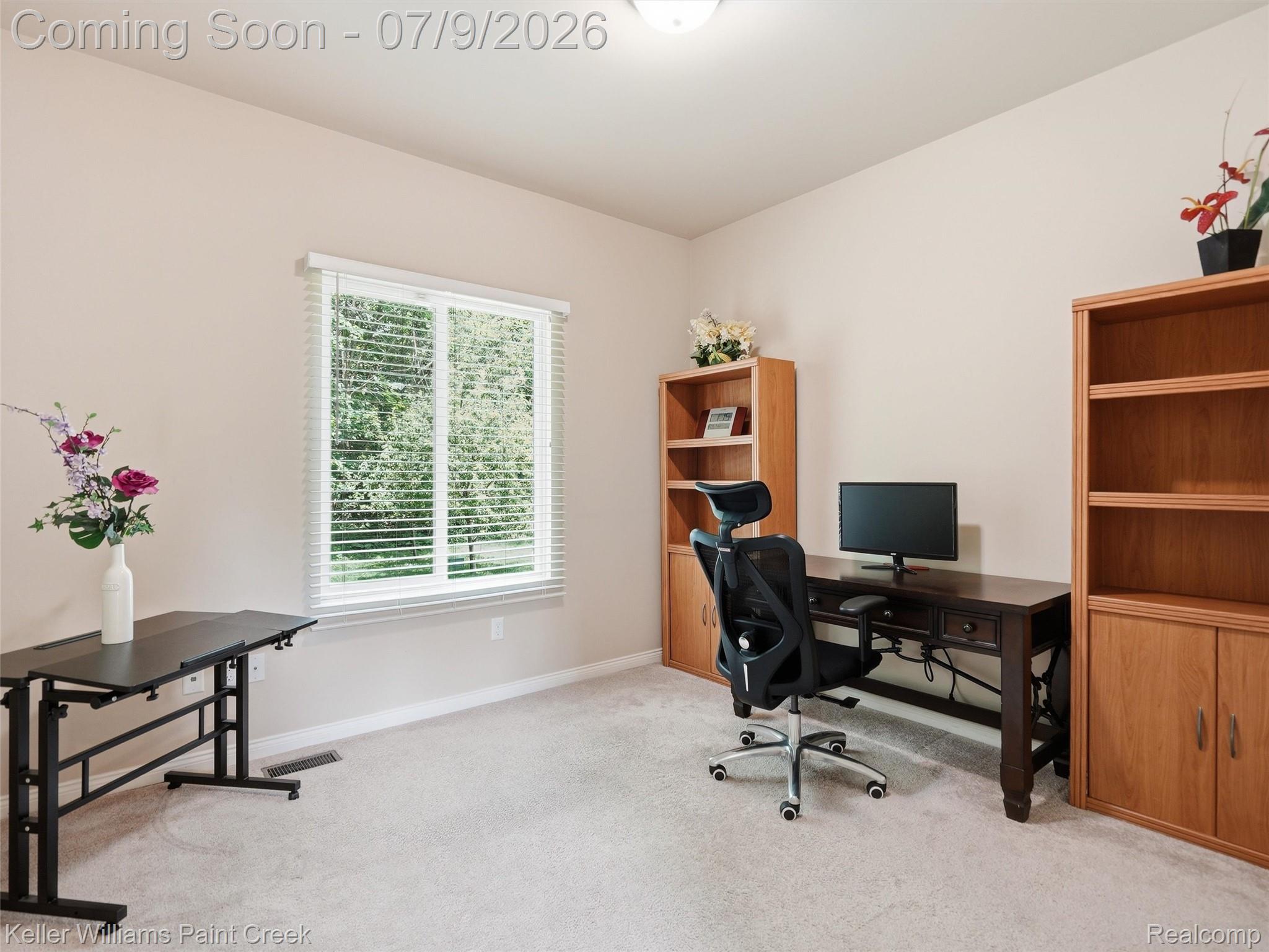 846 Monterey Ln. Rochester, MI 48307 - Photo 6 of 52 Carpeted room featuring a double window with blinds, ceiling-mounted light fixture, and light-toned wall finishes
