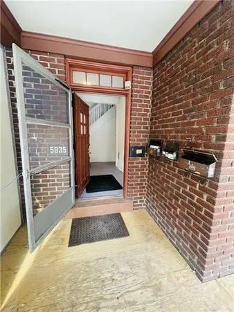 a view of front door
