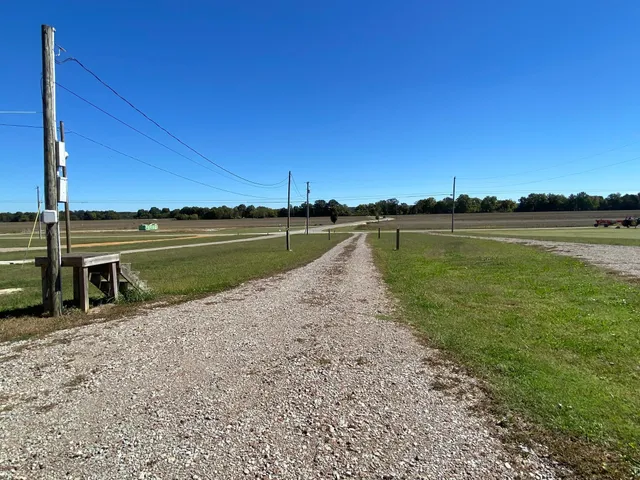 a view of a water with an outdoor space