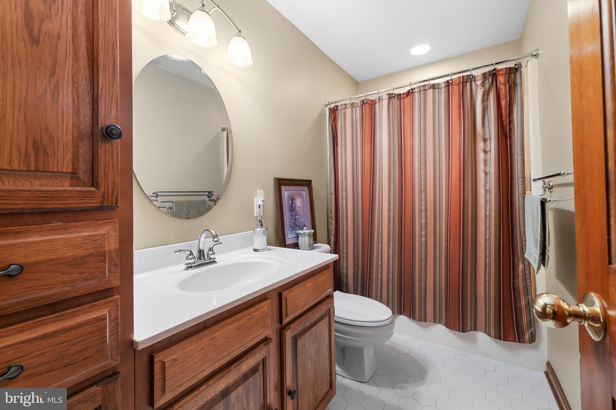 1433 Gilbert Road Arnold, MD 21012 - Photo 33 of 63 a bathroom with a sink a toilet and shower